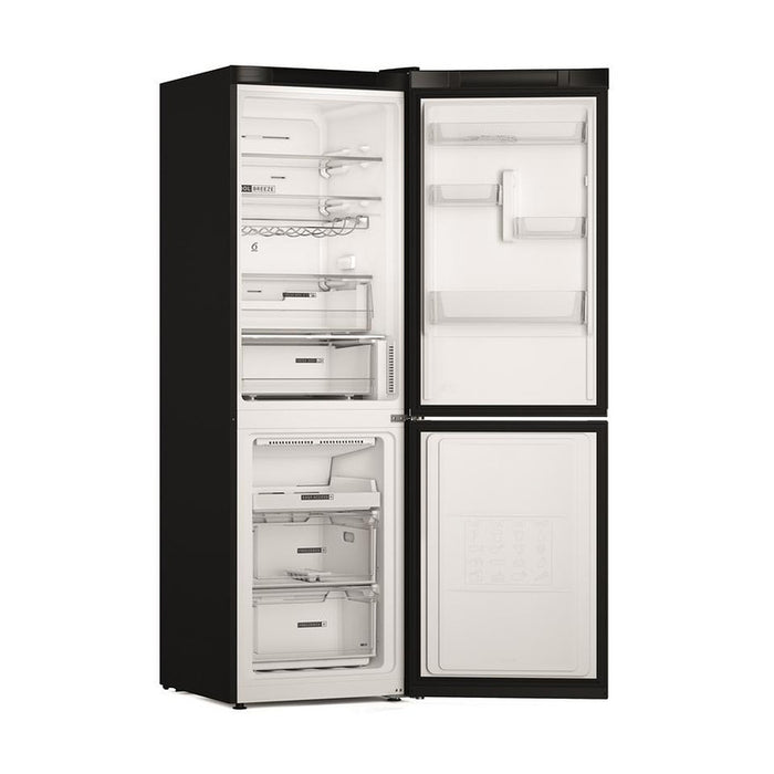 Refrigerator with freezer Whirlpool W7X 82O K*** , 335 l, E , No Frost , Black