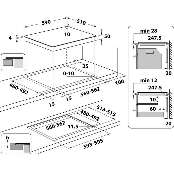 Built-in hob Whirlpool WB S2560 NE