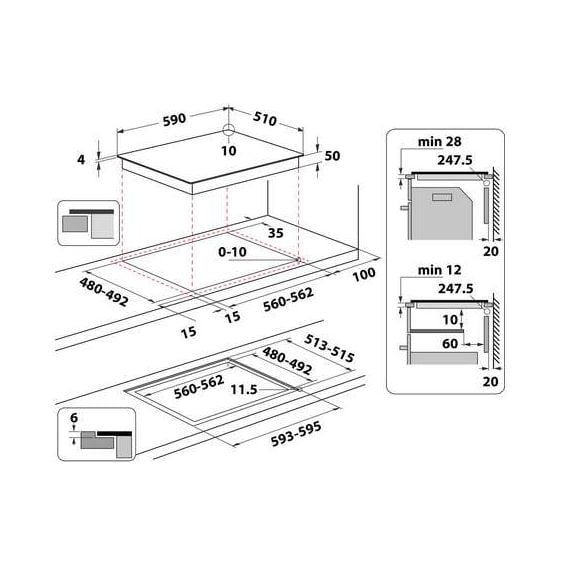 Built-in hob Whirlpool WB S2560 NE