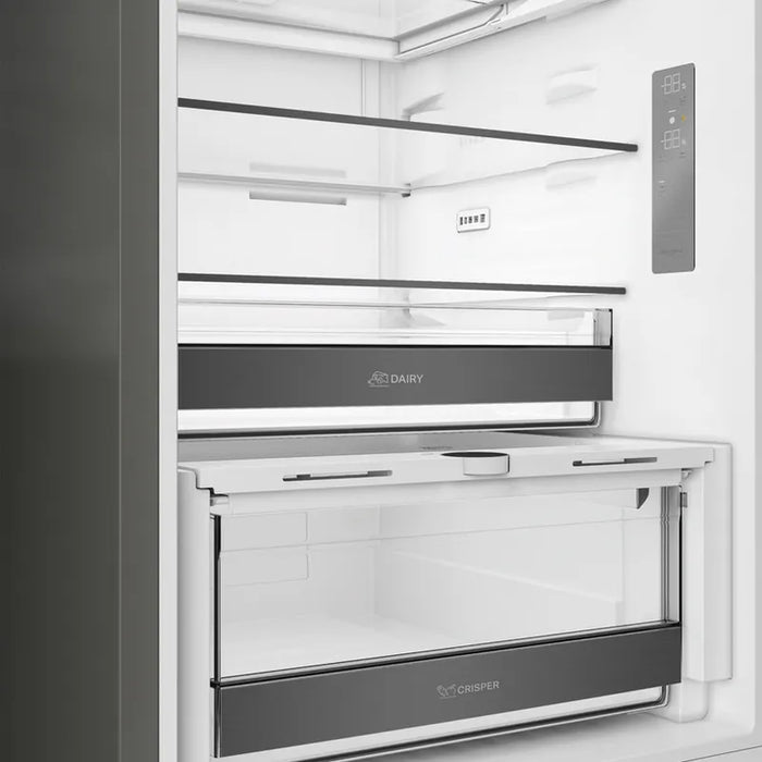 Refrigerator with freezer Whirlpool WHK 22412 X5EA, 415 l, D, No Frost, Stainless steel