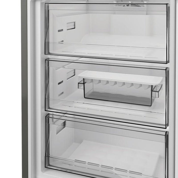 Refrigerator with freezer Whirlpool WHK 22412 X5EA, 415 l, D, No Frost, Stainless steel