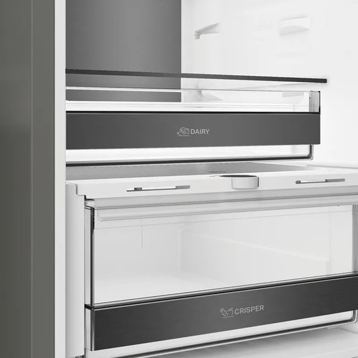 Refrigerator with freezer Whirlpool WHK 26372 X5EA1, 370 l, D, No Frost, Stainless steel