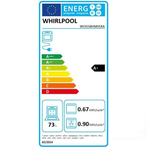 Built-in oven WHIRLPOOL WOI5S8HM0SXA, 73 l, 6th SENSE, A+