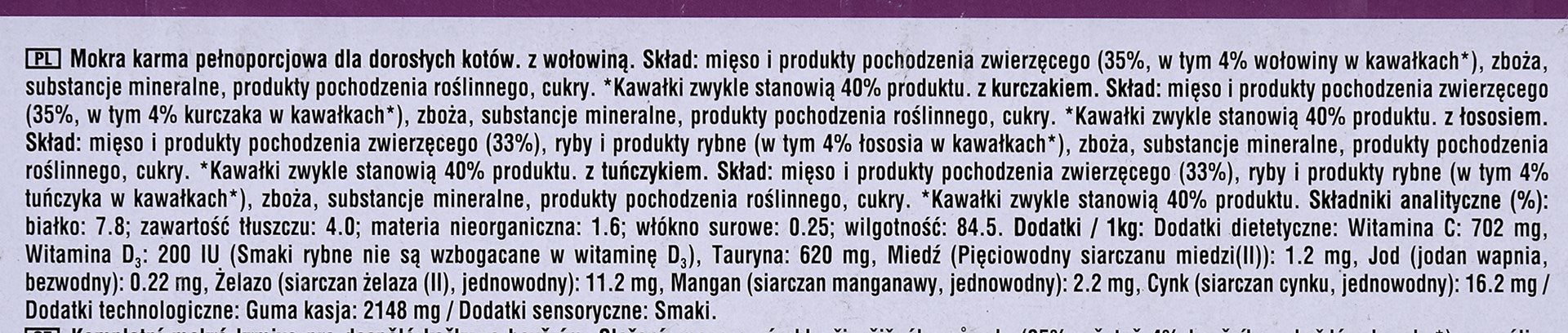 WHISKAS Mix Favourites in jelly - wet cat food - 40x85 g