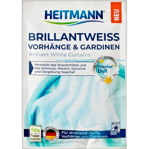 WHITE CURTAINS WASHING DETERGENT 50 GR HEITMANN - Почистващи препарати<<<Домашни потреби<<<Кухня<<<Praktiker