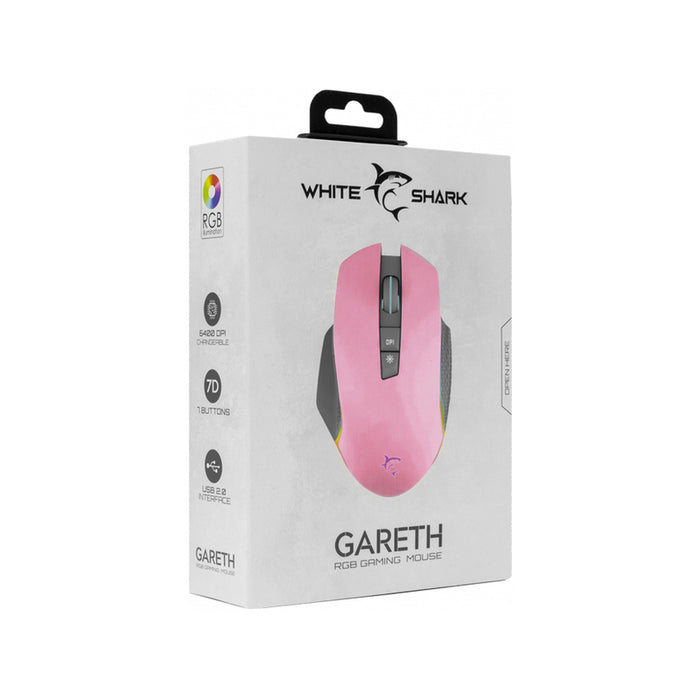 Mouse WHITE SHARK GM-5009 GARETH PINK