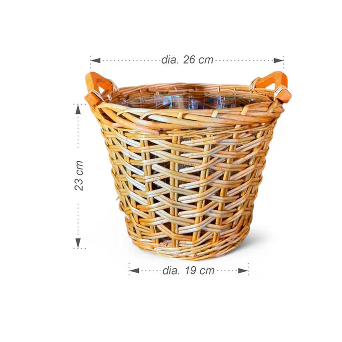 WICKED BASKET M 23X26CM GARDEN STAR HD-10875-M - Саксии<<<Саксии кашпи и цветарници<<<Градина<<<Praktiker