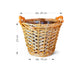 WICKED BASKET M 23X26CM GARDEN STAR HD-10875-M - Саксии<<<Саксии кашпи и цветарници<<<Градина<<<Praktiker