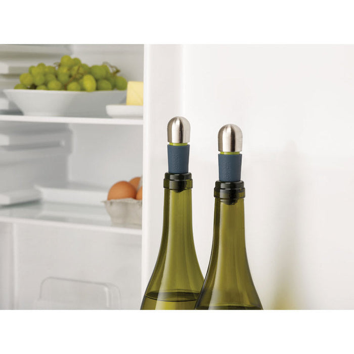 WINE STOPPER 2PCS STEEL JOSEPH JOSEPH - Аксесоари за сервиране и прибори за хранене<<<Домашни