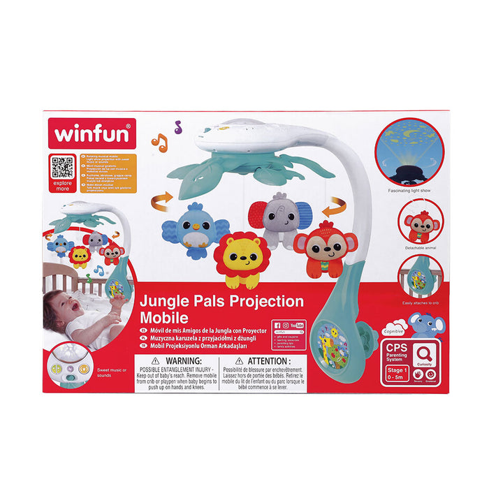 WinFun Musical Bed Carousel - Jungle Pals