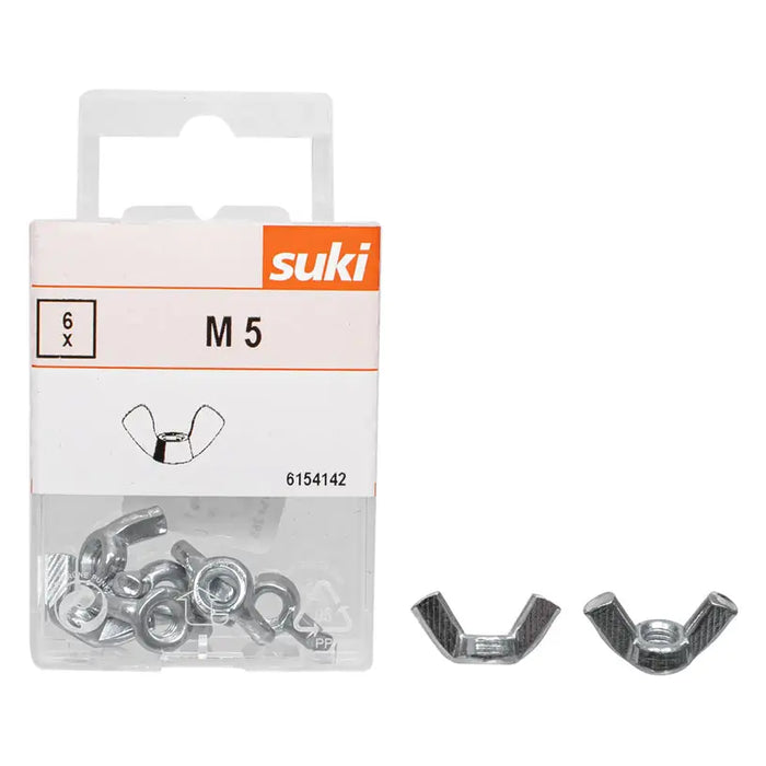 WING NUT 6 COUNT SUKI M5 - Болтове и гайки<<<Винтове и болтови съединения<<<Инструменти и железария<<<Praktiker