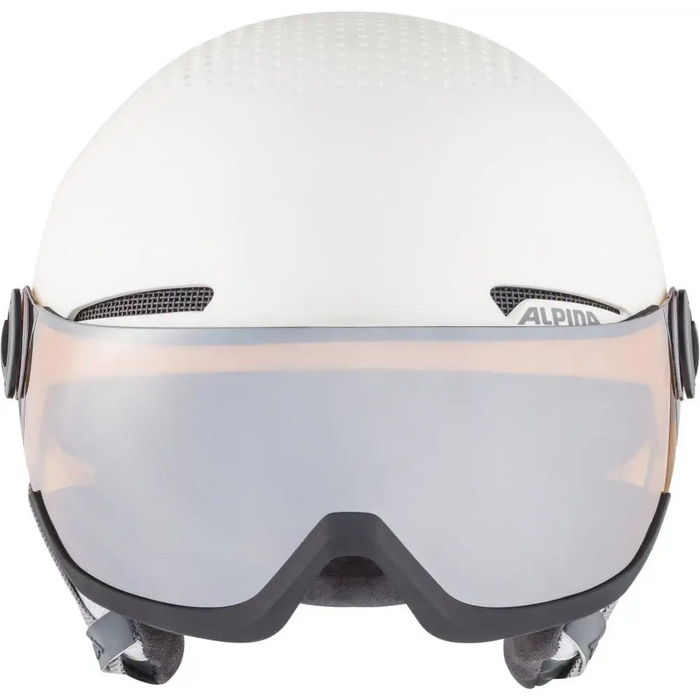 WINTER HELMET ALPINA ARBER VISOR Q-LITE WHITE MATT 54-58 - HelmetsNTO-KAS<<<SkiingNTO<<<ActionPL