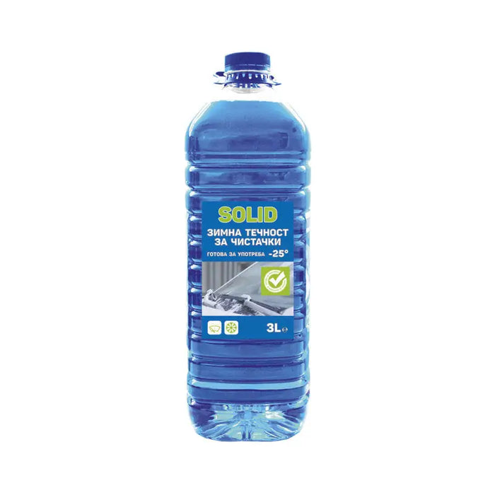 WINTER WIPER FLUID -25C 3L READY TO USE SOLID - Зимна течност за чистачки<<<Сезонни авто продукти<<<Авто и