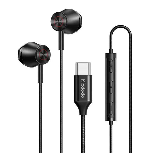 Wired earphones Mcdodo HP-4070 USB-C (black) - Wired<<<Headphones<<<Audio<<<InnproXML