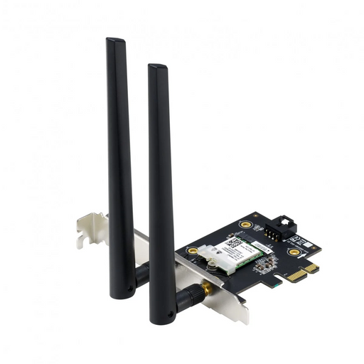 Wireless adapter ASUS PCE-AX1800 WiFi 6 PCI-e - Мрежови карти и адаптери<<<Network Accessories<<<Мрежи и умен