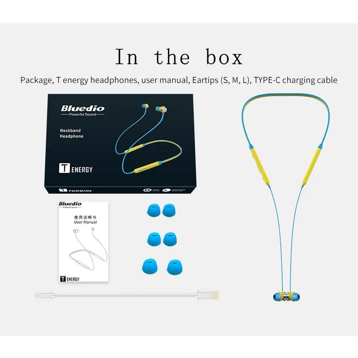 Wireless Bluetooth 4.2 Bluedio TN Headset with Grip to the Neck