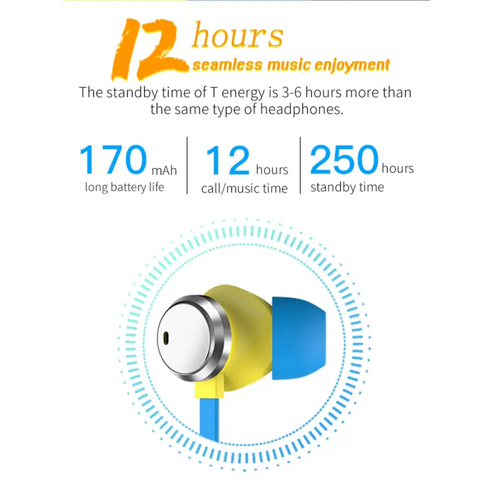 Wireless Bluetooth 4.2 Bluedio TN Headset with Grip to the Neck - Wireless Earphones