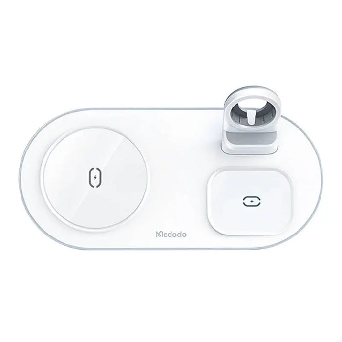 Wireless Charger Mcdodo CH-7062 3 in 1 15W (mobile/TWS/Apple watch) (white) - Car chargers<<<Chargers<<<GSM