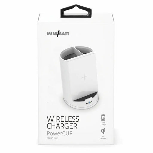 Wireless Charger with Mobile Holder MiniBatt PowerCUP Pencil White - Електроника Телефони и таблети<<<Компютри|
