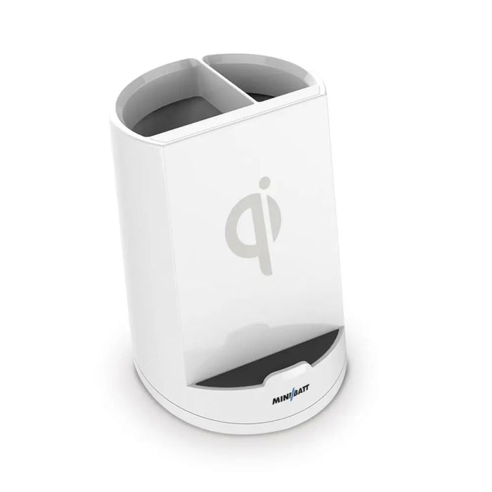 Wireless Charger with Mobile Holder MiniBatt PowerCUP Pencil White - Електроника Телефони и таблети<<<Компютри|