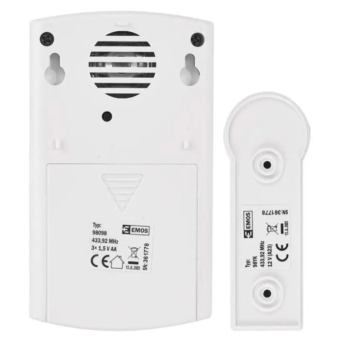 WIRELESS DOOR BEAKER 36 MELODIES EMOS P5723 - Звънци<<<Електроматериали<<<Строителни