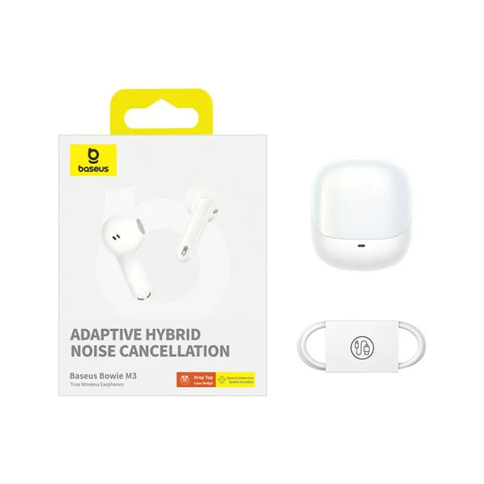 Wireless Earphones with Charging Case Baseus Bowie M3 White - Микрофони и слушалки<<<Електроника Периферни и резервни