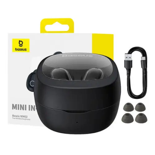 Wireless headphones Baseus Bowie WM02 TWS Bluetooth 5.0 (black) OS