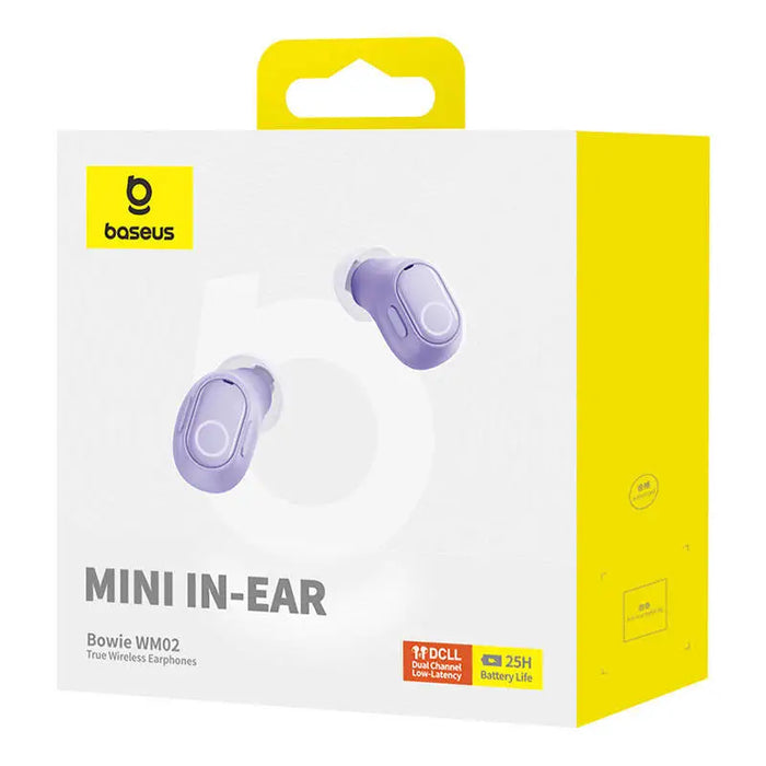 Wireless headphones Baseus Bowie WM02 TWS Bluetooth 5.0 (Violet) OS - TWS<<<Wireless<<<Headphones<<<Audio<<<InnproXML