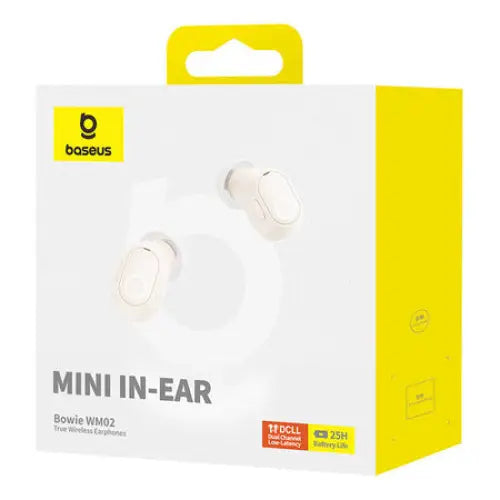 Wireless headphones Baseus Bowie WM02 TWS Bluetooth 5.0 (white) OS