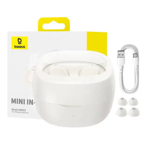 Wireless headphones Baseus Bowie WM02 TWS Bluetooth 5.0 (white) OS