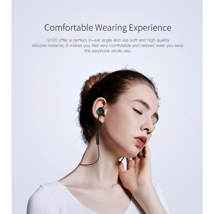 Wireless Headset Blue Bluetooth Headset QCY QY20 IPX5 Waterproof - Wireless Earphones
