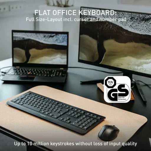 Wireless Keyboard Cherry JK-3000ES-2 Black Spanish Qwerty - Електроника Периферни и резервни части<<<Компютри|