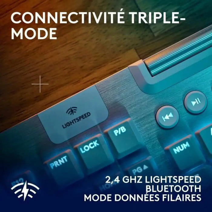 Wireless Keyboard Logitech G915 X White AZERTY - Електроника Периферни и резервни части<<<Компютри|