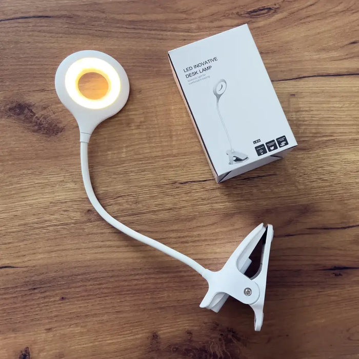 Wireless LED reading lamp with clip + black micro USB cable - Table lamps<<<HurtelXML