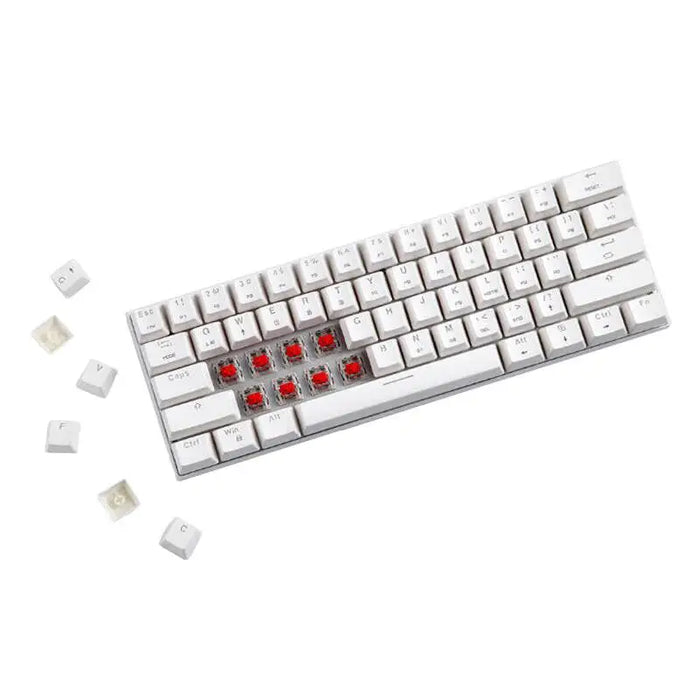 Wireless Mechanical keyboard Motospeed SK62 White (red switch) - Wireless<<<Keyboards<<<Gaming<<<InnproXML