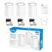 Wireless MESH system Cudy M3000 3 pieces AX3000 Dual Band 2.4/5 GHz 574 - 2402 Mbps - Безжични рутери<<<Мрежово
