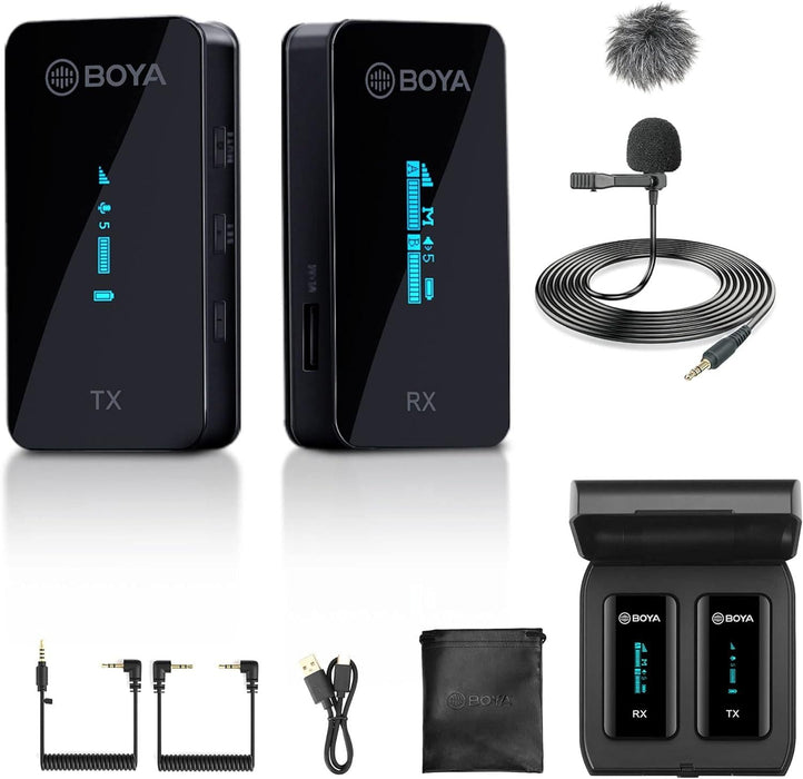 Wireless microphone system with transmitter BOYA BY-XM6-K1 - Микрофони<<<Компютърна