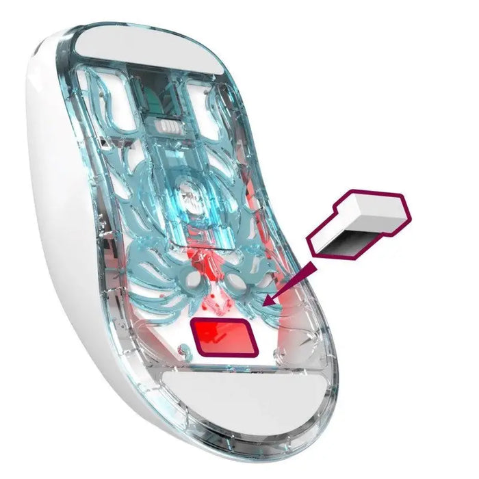 WIRELESS MOUSE DEFENDER FAME GM-516 RF + BT 10000DPI 6P WHITE - Gaming mouseGAM-MYS<<<PC GamingGAM<<<ActionPL