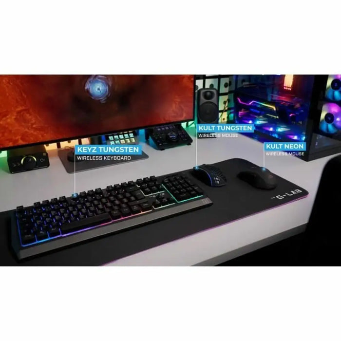 Wireless Mouse The G-Lab KULT-KRYPTON Black - Компютър Игри<<<Компютри| Електроника<<<BigBuy&&&Гейминг Мишка и Подложка