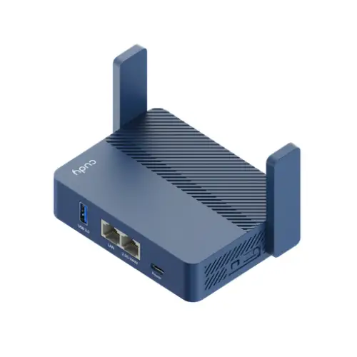 Wireless router Cudy TR3000 VPN Travel router AX3000 2.5Ghz WAN USB-C 2 x antennas blue - Безжични рутери<<<Мрежово