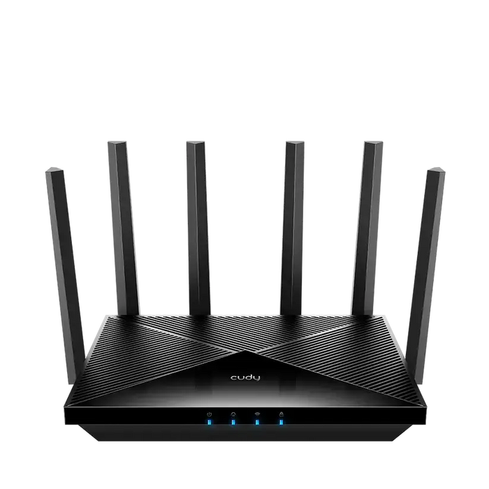 Wireless router Cudy WR6500H BE6500 dual-band Wi-Fi 7 1x2.5Gbps WAN port 4x10/100/1000 6x5dBi antennas - Безжични