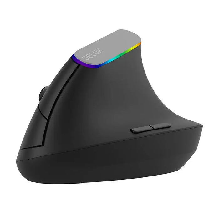 Wireless Vertical Mouse Delux M618C 2.4G 1600DPI RGB (black) - Wireless<<<Mice<<<Gaming<<<InnproXML
