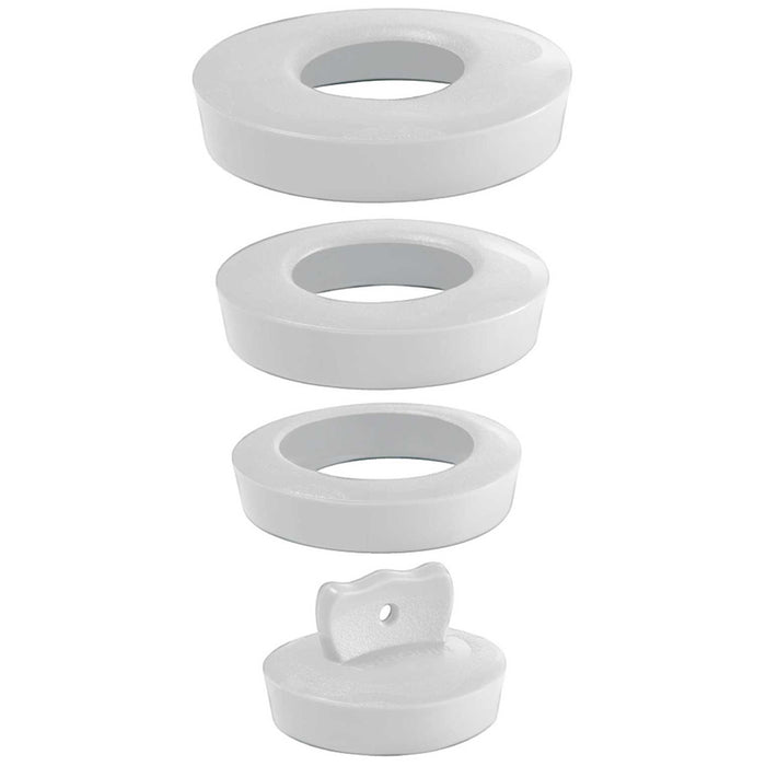 UNIVERSAL SIPHON PLUG 4 SIZES - WHITE WIRQUIN