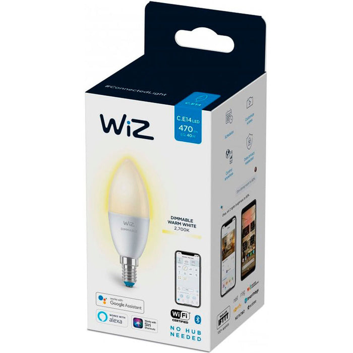 LED BULB CANDLE E14 4.9W 2700K 470LM DIMMABLE MAT WI-FI WIZ