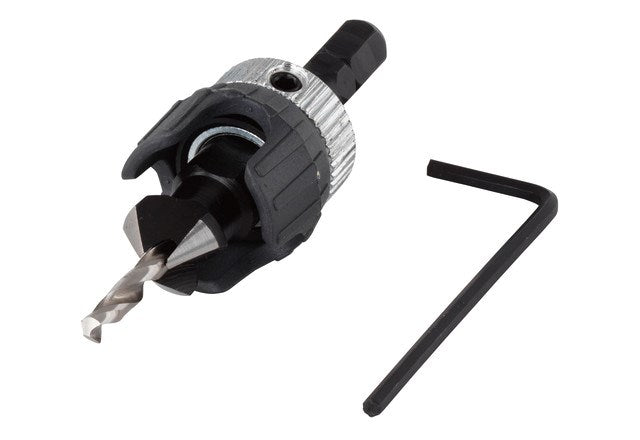 Wolfcraft 2544000 - 3,2-12mm Screw Starter With Countersink and Depth Stop