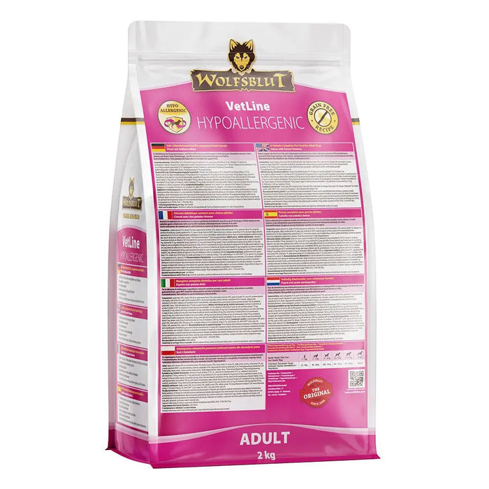 WOLFSBLUT VetLine Hypoallergenic Horse with sweet potatoes - dry dog food - 2kg - Dry foodDLP-KAS<<<For