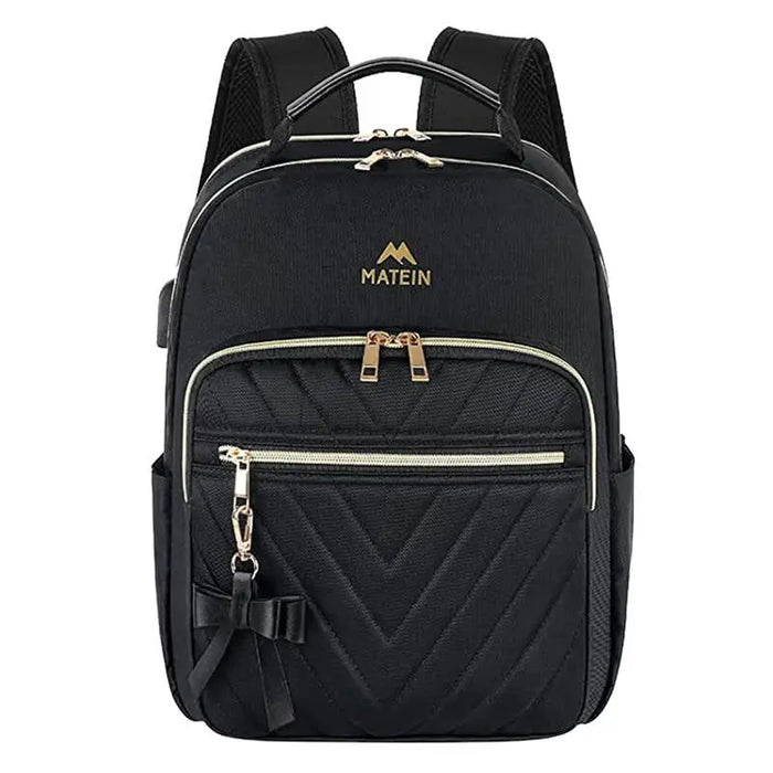 Women’s 10.5’’ travel backpack with makeup bag Matein 1342 Black - Bags cases backpacks<<<IT Accessories<<<InnproXML