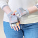 Women’s/children’s winter phone gloves - gray - Cycling gloves<<<HurtelXML