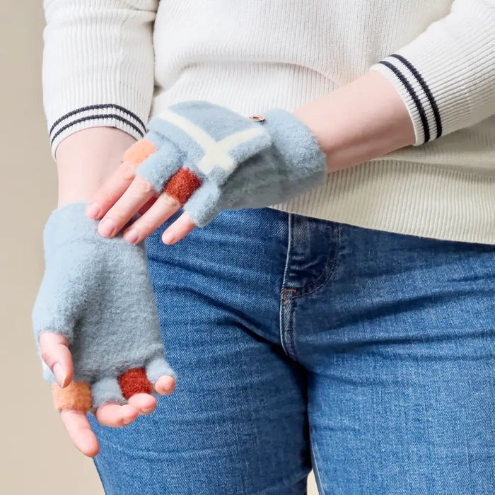 Women’s/children’s winter telephone gloves - blue - Cycling gloves<<<HurtelXML