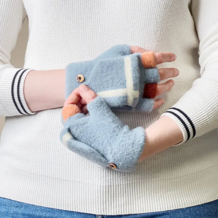 Women’s/children’s winter telephone gloves - blue - Cycling gloves<<<HurtelXML